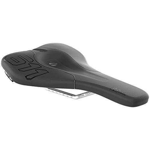 Mountain Bike Seat : SQlab Unisex_Adult Sattel 611 Ergowave CrMo Bicycle Saddle, Black, 12 cm