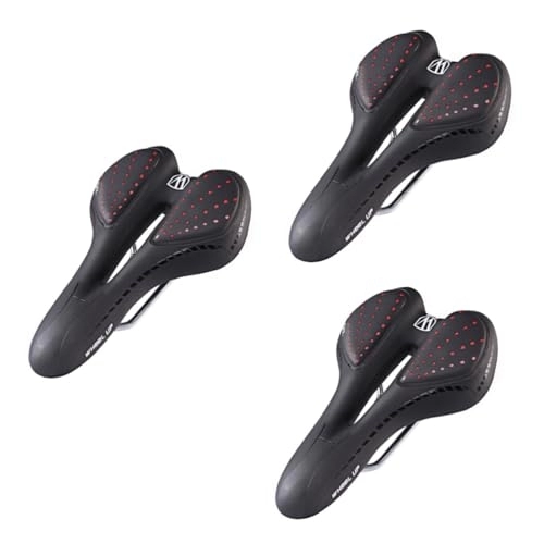 Mountain Bike Seat : SUPVOX 3 Pcs Mountain Bike Saddle Comfort Bike Cycling Saddle Road Bike Saddle Hollow Bike Saddle Bike Cover Cycle Saddle Bike Cushion Pad Ergonomics Bike Saddle Human Body Saddle Seat