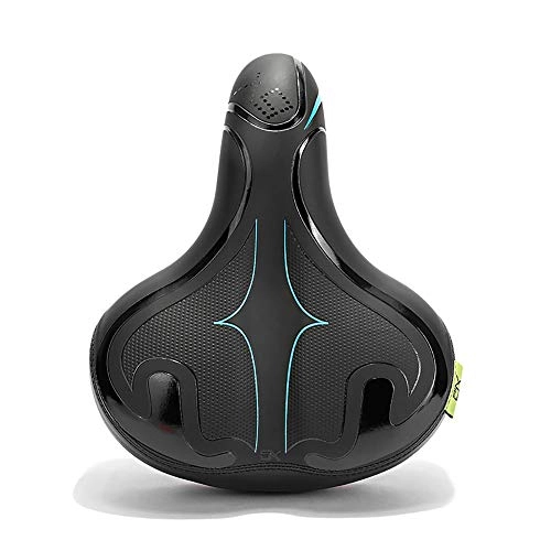 Mountain Bike Seat : Tiyabdl Comfortable Bike Seat Bicycle, Saddle Thickening of The Memory Foam Waterproof Replacement Leather Bike Saddle on Your Mountain Bike for Women and Men with Big Bottoms (Color : A)