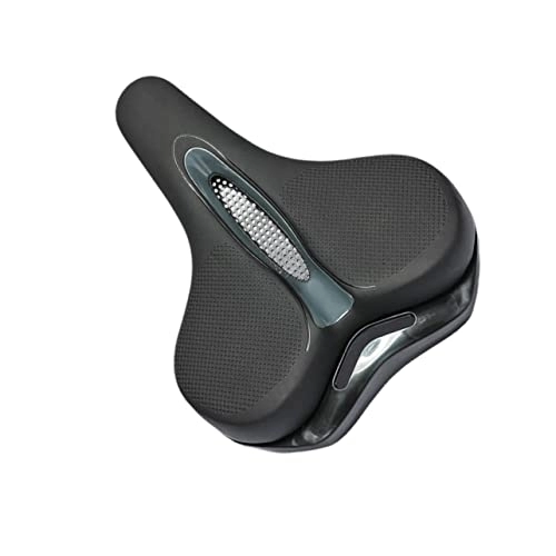 Mountain Bike Seat : Toddmomy 3 Pcs Bicycle Saddle Women Bike Narrow Bike Mountain Bike Black Bike Mtb Saddle Bike Seats for Men Big Bike Silicone Saddle Road Bike Saddle Off-road Supplies Silica Gel Man