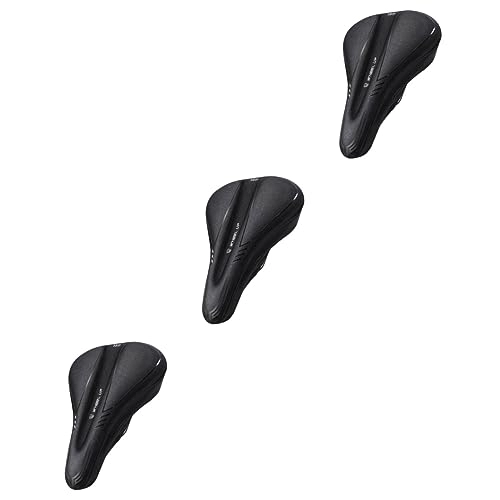 Mountain Bike Seat : Toddmomy 3pcs Padded Bike Saddle Mtb Saddle Comfort Seat Cushion Saddle Replacement Comfortable Bike Saddle Cycling Saddle Bike Seat Saddle Miuntain Bike Saddle Mountain Bike Cushion Cover