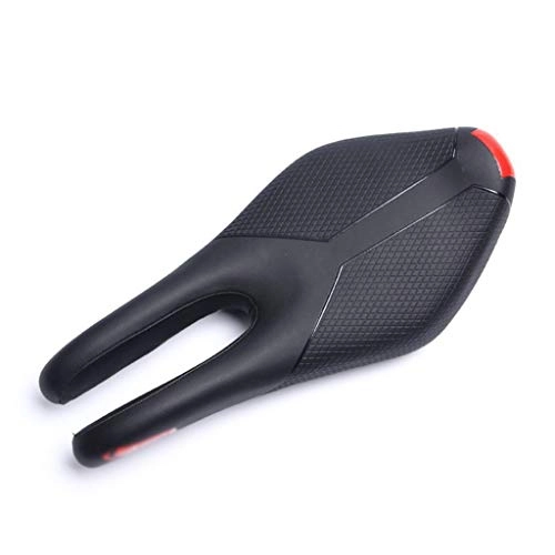 Mountain Bike Seat : TRonin Road Bike Saddles, Hollow Ergonomic Breathable Mountain Bike Seat Comfortable Soft Bicycle Saddle Ergonomic Cycling Saddle For Outdoor And Indoor Bicycle (Color : Red)