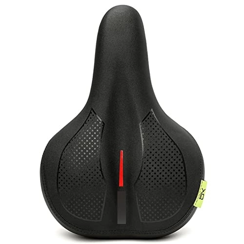 Mountain Bike Seat : TYTbygml Mountain Bike Seat for Men Women, Comfortable Bicycle Seat, With Memory Foam Dual Shock Absorbing Ball Replacement Soft Bike Saddle Cushion (Color : Red, Size : One Size)