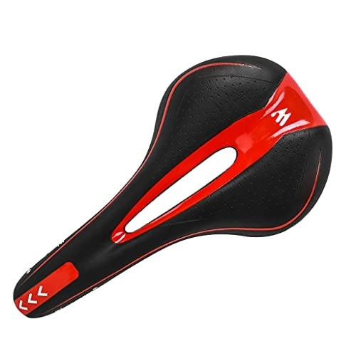 Mountain Bike Seat : URJEKQ Road Bike Seat, Mountain Bike Saddle, Gel Bicycle Saddle, Comfortable Soft Breathable Cycling Bicycle Seat Cushion for MTB Mountain Bike, Folding Bike (Seat Clip, Wrench Is Included)
