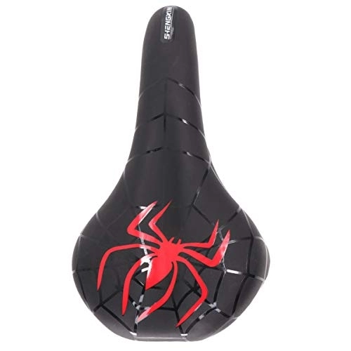 Mountain Bike Seat : VOSAREA Bicycle Saddle Silicone Mountain Bike Saddle MTB Cycling Sport Cushion Bicycle Cushion (Black and Red)