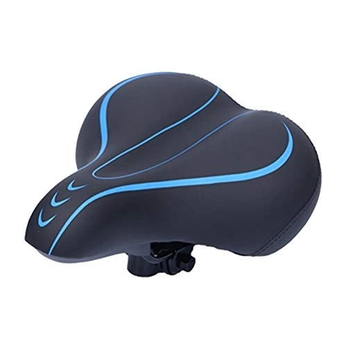 Mountain Bike Seat : VOSAREA Simple Bicycle Saddle Shock Absorption Comfortable Bicycle Seat for Man Woman (Black Blue)