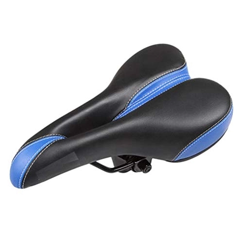 Mountain Bike Seat : VOSAREA Soft Bicycle Saddle Mountain Bike Comfortable Saddle MTB Road Sports Cushion Seat Cycling Cushion Blue