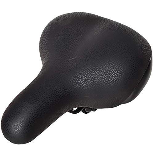 Mountain Bike Seat : Waterproof Bike Saddle Mountain Bike Seat Fashion Bicycle Saddle Bicycle Seat Silicone Cushion Comfortable Replacement (Color : Black, Size : 26x21cm)