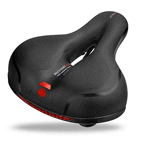 Mountain Bike Seat : WGLG Bicycle Accessories Bicycle Big Bum Saddle Seat Mountain Road Mtb Bike Bicycle Thick Soft Comfortable Breathable Hollow