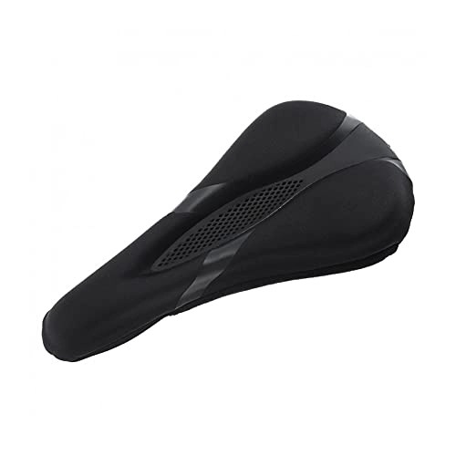 Mountain Bike Seat : wuwu Bicycle Saddle Seat Mountain Cycling Thickened Extra Sponge Comfort Ultra Soft Silicone 3D Groove Cover Bicycle Parts
