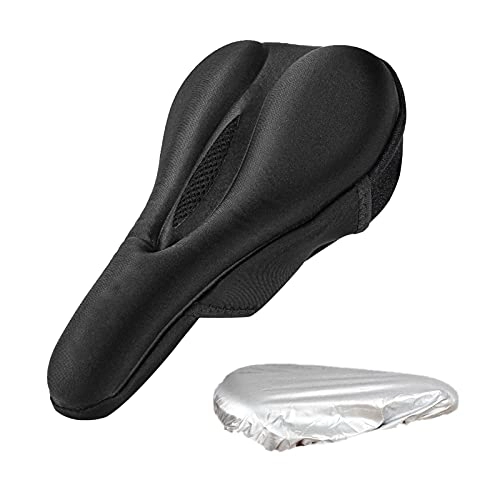 Mountain Bike Seat : wuwu Bike Seat Cover Hollowed Breathable Thickened Fit For Mountain Soft Comfortable Anti Slip