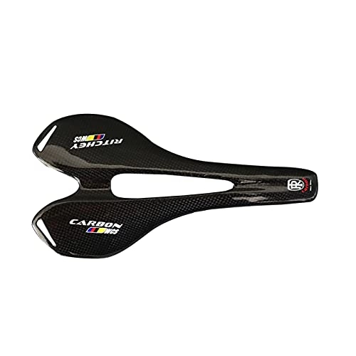 Mountain Bike Seat : wuwu Full Carbon Fiber Mountain Bike Saddle Road Bike Seat Cushion Bicycle Seat Cushion Road Bike Saddle (Color : Glossy)