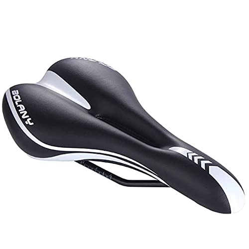 Mountain Bike Seat : Y DWAYNE Bicycle Cushion Mountain Road Bike Saddle Silicone Cushion, Hollow, Breathable And Shock-Absorbing, Lightweight Road Bicycle Saddle for Men / Women, White