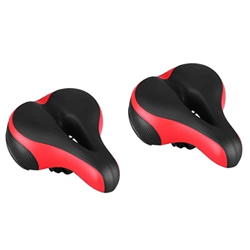 Mountain Bike Seat : Yardwe 2pcs Comfort Bike Wide Big Bike Cruiser Bicicletas Electricas Dirt Bikes Stationary Mountain Bike Bicicletas Eléctricas Outdoor Bike Seats for Women Comfort Wide Thicken Saddle