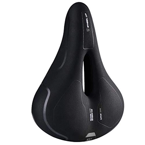 Mountain Bike Seat : Yingm Comfortable Bike Seat Comfortable Bike Seat Cover Bicycle Seat Comfort Mountain Bike Outdoor or Indoor Cycling (Color : Black, Size : One size)