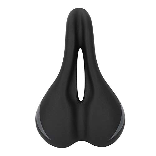 Mountain Bike Seat : Yosoo Health Gear Bike Seat, Mountain Bike Saddle with Foam Padding and Center Cutout to Relieve Pressure, Bicycle Seat with Excellent Shockproof and Maximum Firmness, Suitable for All Kinds of Bike