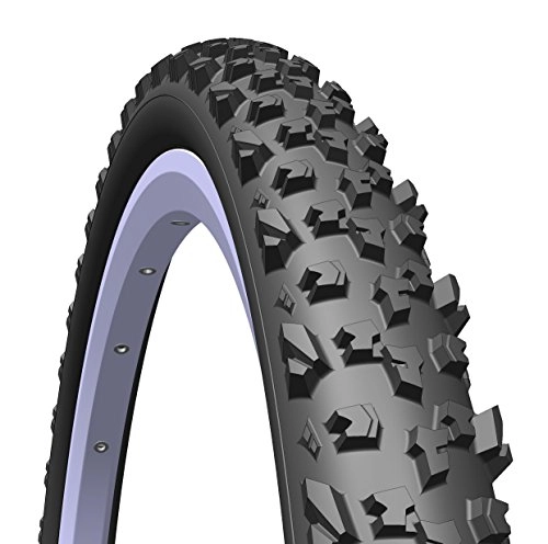 Mountain Bike Tyres : 1 PAIR of Mitas / Rubena Neptune MTB & Cross Country Tyre, 26 x 1.90 (50-559), black (Pair of Tyres).