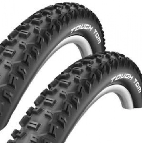 Mountain Bike Tyres : 2 x Schwalbe TOUGH TOM 26 x 2.25 Mountain Bike Tyre & 2 x Schwalbe Inner Tubes With Schrader Valves