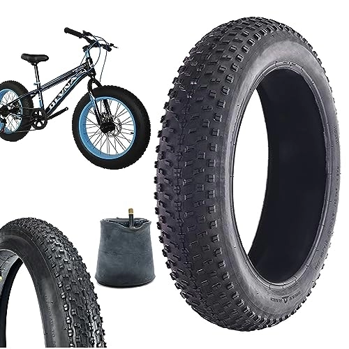 Mountain Bike Tyres : 20 x 4.0 inch Fat Bike Tires, 30PSI (140KPA) Bicycle Replacement Tyres, Electric Snowmobile Beach MTB Bicycle Anti-Slip Fat Tire, Outdoor Cycling Spare Tire