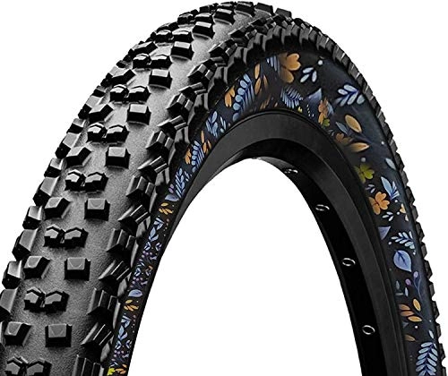 Mountain Bike Tyres : Bike Tire Replacement Kit 26 Inch Bike Tires Set with Air Pump and 2 x Inner MTB Tires 26 x 1.95 Inches Mountain Bike Tires Floral Design Strong & Easy to Replace Road Bike Tires