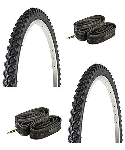 Mountain Bike Tyres : CHAOYANG 2 Tyres MTB Air Chambers 24 x 1.95 Mountain Bike Tire