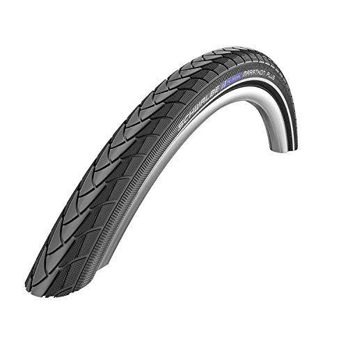 Mountain Bike Tyres : Cicli Bonin Men's Schwalbe Marathon Plus Hs440 Performance Line Rigid Tyres, Black / Reflex, One Size