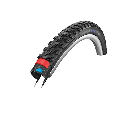 Mountain Bike Tyres : Cicli Bonin Unisex's Schwalbe Marathon Gt 365 Hs475 Performance Line Rigid Tyres, Black / Reflex, One Size