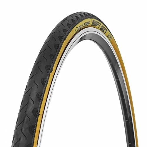 Mountain Bike Tyres : Deli Slick TS Tanwall 27.5 x 1.75 Mountain Bike Tyre Black Side Brown Reinforced Puncture Proof 1.3 mm (47-584) (650b) 62tpi