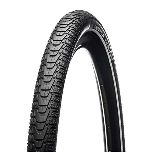 Mountain Bike Tyres : HUTCHINSON Haussmann Infinity Protect Urban Mountain Bike Tyre VA 29 x 2.00 Black TR Reinforced 5 mm Flank Reflex (50-622) VAE E50 Approved