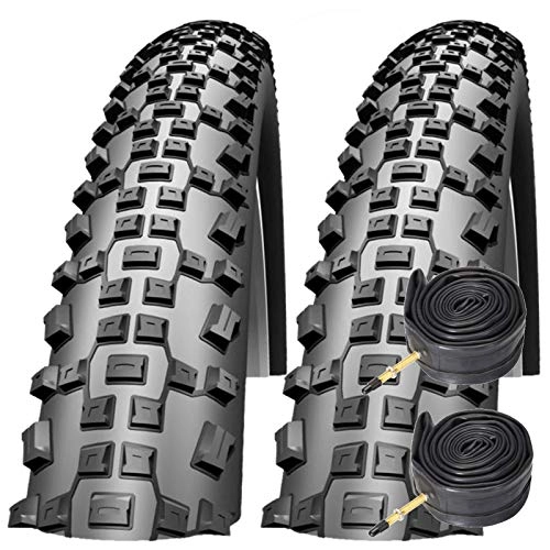 Mountain Bike Tyres : Impac Ridgepac 26" x 2.10 Mountain Bike Tyres with Presta Valve Tubes (Pair)