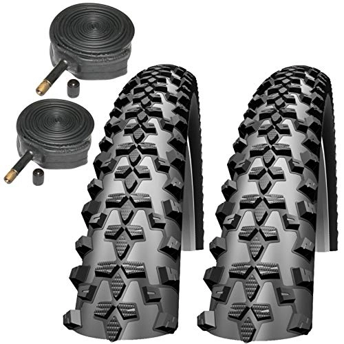 Mountain Bike Tyres : Impac Smartpac 27.5" x 2.1 Mountain Bike Tyres with Schrader Tubes