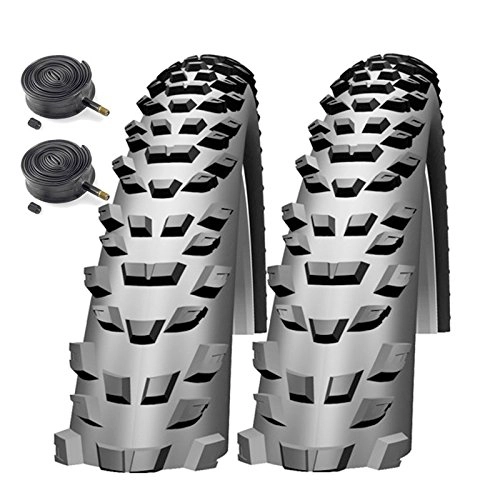 Mountain Bike Tyres : Impac Trailpac 26" x 2.10 Mountain Bike Tyres with Schrader Tubes (Pair)