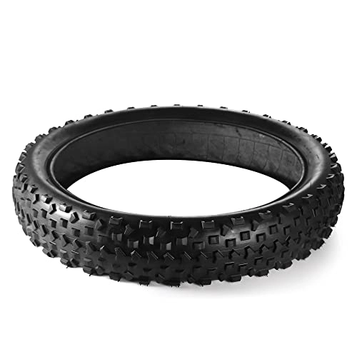 Mountain Bike Tyres : JFSDBH Fat Tire, 20x4.0Inch Fat Bike Tire, Folding Bead Electric Bike Tires, Compatible Wide Mountain Snow Bicycle (Color : Tire with tube)