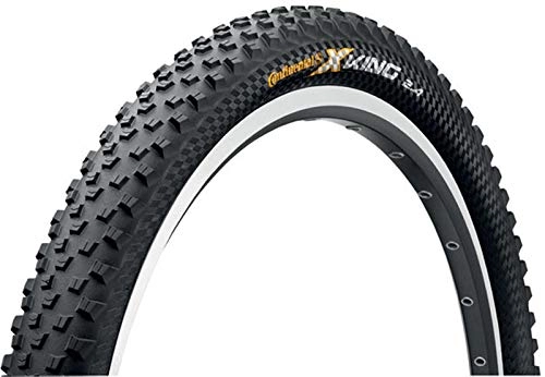 Mountain Bike Tyres : Laxzo Continental Bike Tyre X-King Folding in Black 26 x 2.20 Bicycle Cycling Tire