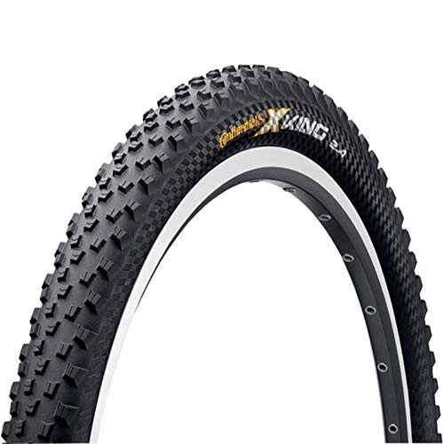 Mountain Bike Tyres : Laxzo Continental X-King 26 x 2.3 Inch Rigid Mountain Bike Tyre Black All Rounder Tire