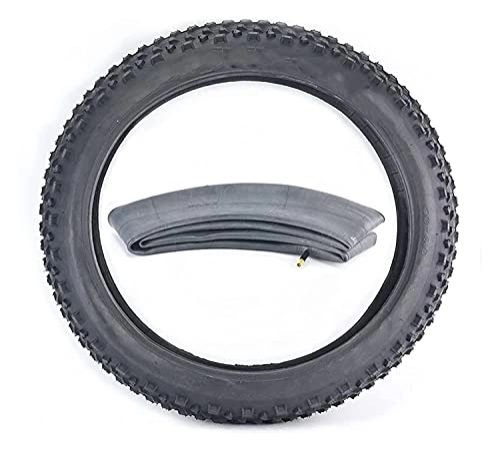 Mountain Bike Tyres : LHaoFY Bicycle Tire 20 Inch 4.0 Fat Tire Snowmobile Front Wheel Tire Beach Bicycle Wheel Mountain Bike Tire (Color : 20x4.0 1 Set) (Color : 20x4.0 1 Set)