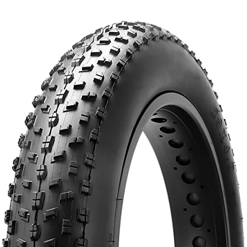 Mountain Bike Tyres : MOHEGIA Fat Tire, 20 x 4.0 inch Fat Bike Tire, Folding Bead Electric Bike Tires, Compatible Wide Mountain Snow Bicycle