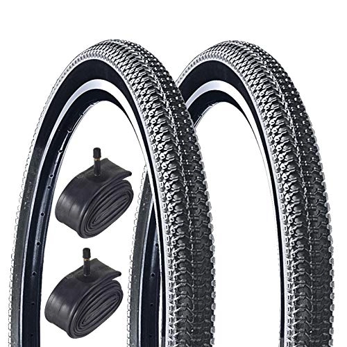 Mountain Bike Tyres : Oxford Tracer 26" x 1.95 Mountain Bike Tyres with Schrader Inner Tubes (Pair)