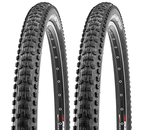 Mountain Bike Tyres : P4B 2 x 26 inch bicycle tyres (58-559), 26 x 2.35, Stick-E rubber compound for super traction when accelerating, in curves and braking, MTB tyres