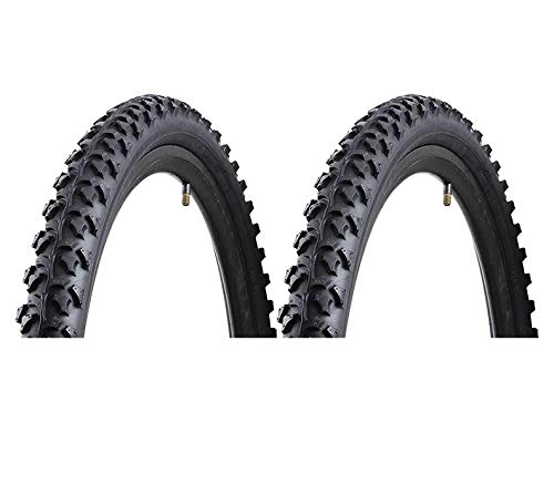 Mountain Bike Tyres : P4B 2 x 26 inch MTB / ATB bicycle tyres, 26 x 2.10, 54-559, for terrain and road, mountain bike tyres, all-terrain bike tyres, off-road bicycle tyres.