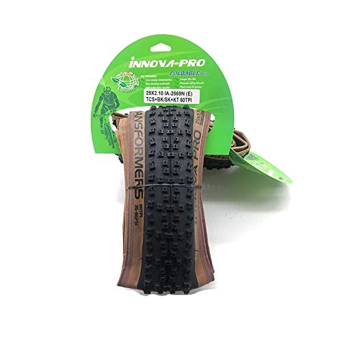 Mountain Bike Tyres : QYLOZ Outdoor sport INNOVA PRO TRANSFORMERS Mountain XC Tire TLR TL 27.5 * 2.1 29 * 2.1 60TPI Tubeless Ready MTB Bike Tires (Color : 29x2.1 1Pc)