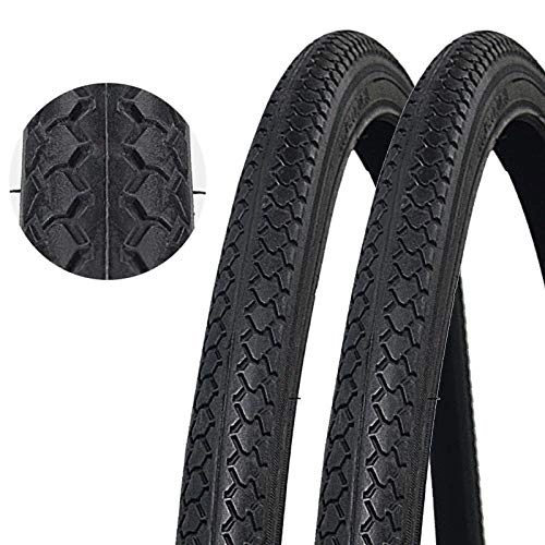 Mountain Bike Tyres : RANRANHOME Bicycle Tires, Ordinary Commuter Bicycle Tire, Anti-Slip Wear-Resistant Wire Tire(2Pack), 26
