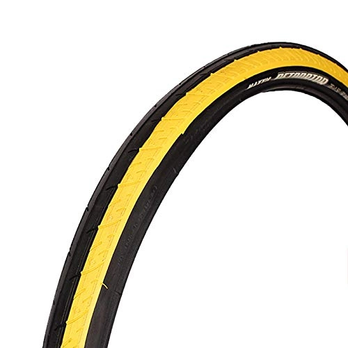 Mountain Bike Tyres : RANRANHOME Ultralight Mountain Bike Tire, 26X1.5 Cycling Bicycle Tires Non-Slip Wear-Resistant Tyre, Double Tread Rubber Tread Pattern Color Tires, Yellow