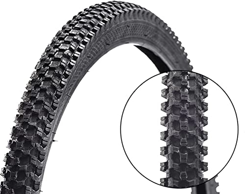 Mountain Bike Tyres : Replacement Bike Tire Foldable Durable Mountain / Standard Bike Tire, 24 / 26x1.95 inch, Black