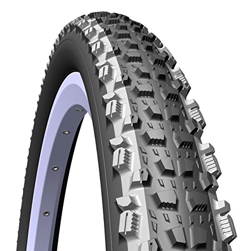 Mountain Bike Tyres : Rubena Mitas Kratos Top Design MTB & Cross Country Elite Level Tyre, 26 x 2.25 (57-559), black / grey lines
