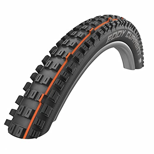 Mountain Bike Tyres : Schwalbe Eddy Current Front Addix Speed Super Gravity TS Mountain Bike Tyre 27.5 x 2.80 Black