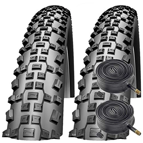 Mountain Bike Tyres : Schwalbe Impac Ridgepac 26" x 2.25 Mountain Bike Tyres with Schrader Tubes (Pair)