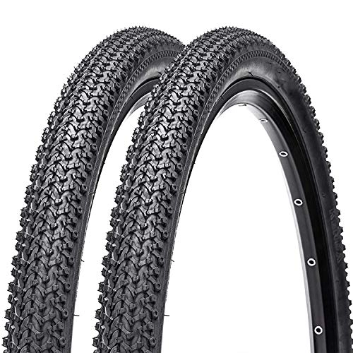Mountain Bike Tyres : SUSHOP 2Pack Mountain Bike Tires, 24 / 26X 1.95 MTB Bike Bead Wire Tire for Mountain, Bicycle Cross Country Tire 24 / 26 for Mountain, Non-Slip, Durable, 24X1.95