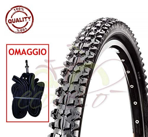 Mountain Bike Tyres : Union EBB26MDU Cover + Air Chamber 26 x 2.125 MTB (57-559) Mountain Bike Tyre
