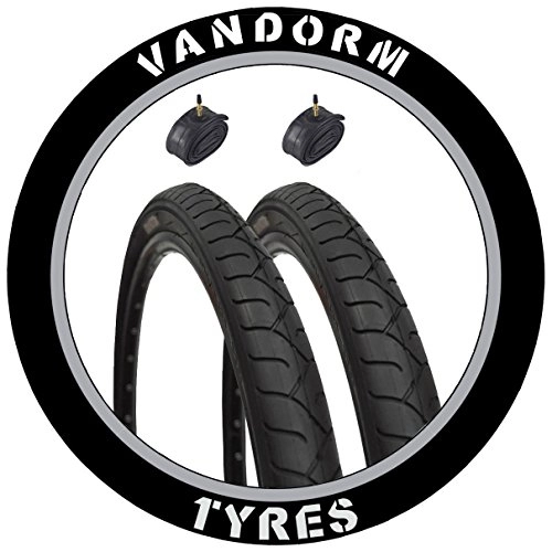 Mountain Bike Tyres : Vandorm 26" x 1.95" City Slick 53-559 Tyre & Presta Tube - P1077 x 2